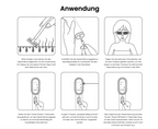 Anleitung zur Verwendung eines Danxon IPL Haarentfernung CB50 Geräts mit Illustrationen und Text