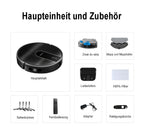 Liste der Komponenten eines AreoBot N7S Roboterstaubsaugers mit Bildern und Text auf Deutsch

