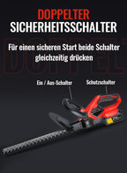 Avreno Akku Heckenschere Nahaufnahme Auslöser