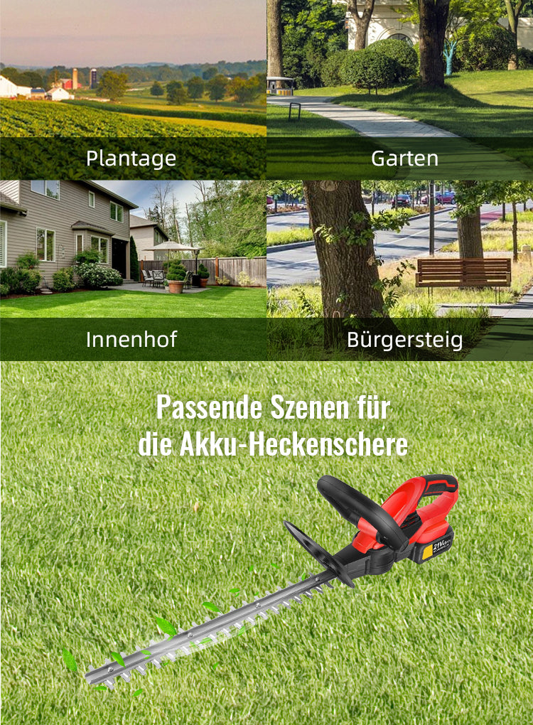 Avreno Akku Heckenschere Nahaufnahme Ladegerät