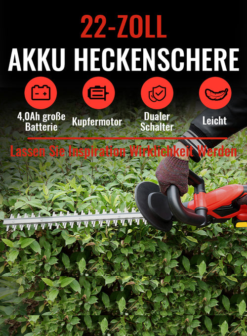 Avreno Akku Heckenschere Nahaufnahme Griff