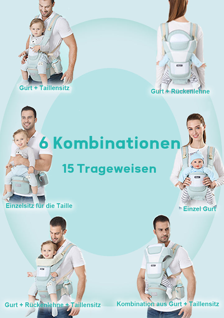 Avreno Babytrage Nahaufnahme Hüftsitz