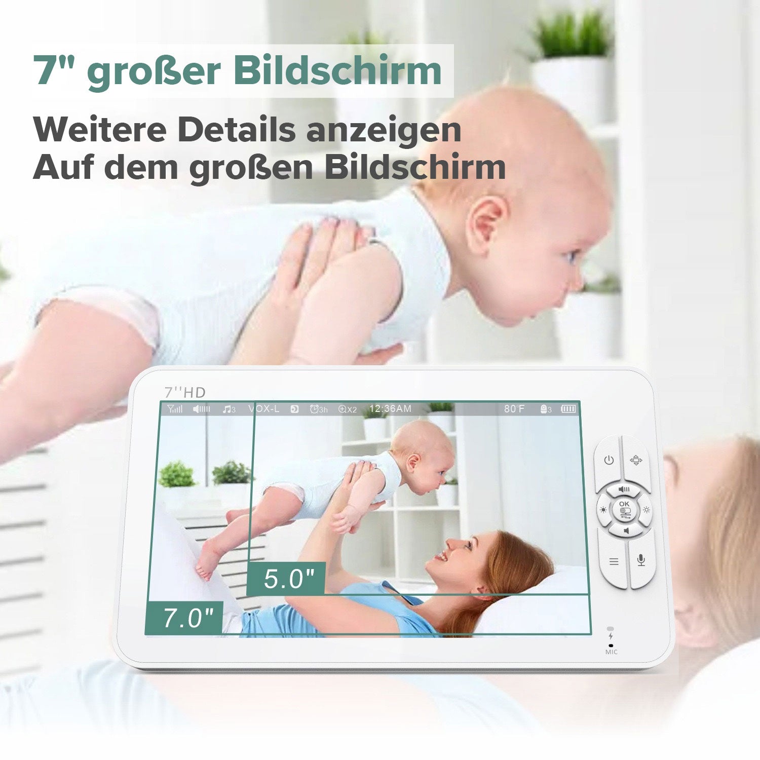 Avreno Babyphone mit Kamera komplettes Set