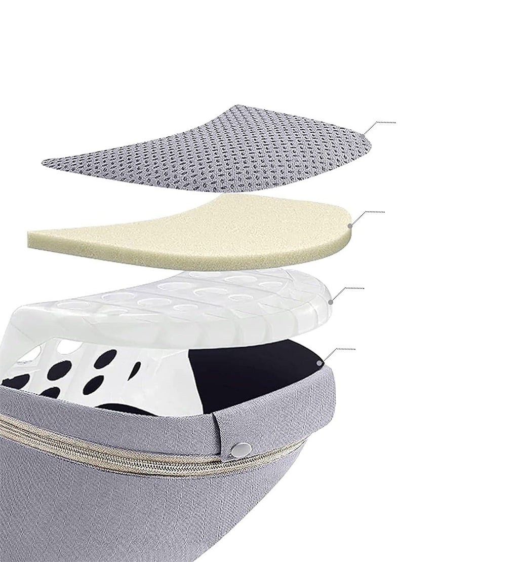 Avreno Babytrage mit 3D rutschfestem Memory-Schaum-Sitz