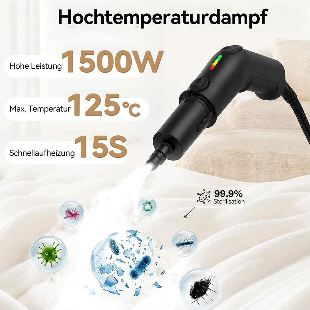 Avreno Dampfreiniger mit leistungsstarkem 1500W Heizsystem