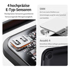 Avreno Körperfettwaage mit vier hochpräzisen E-Typ-Sensoren