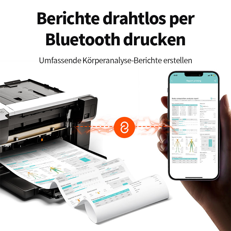 Avreno Körperfettwaage mit Bluetooth-Verbindung zur App