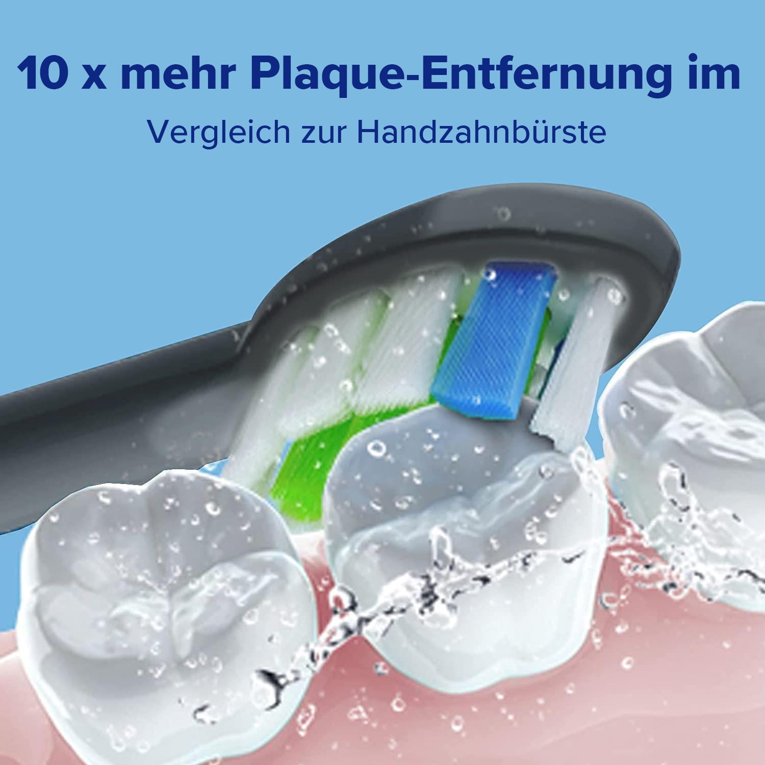 Avreno Zahnbürste mit 720 DuPont Borsten für Tiefenreinigung