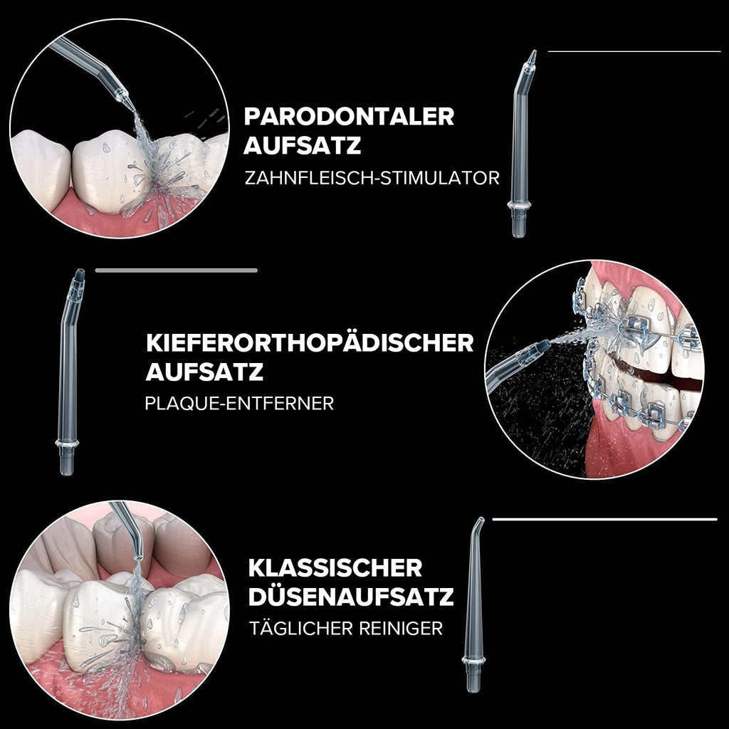 Avreno Munddusche mit Mikrobläschen-Wasserstrahl-Technologie