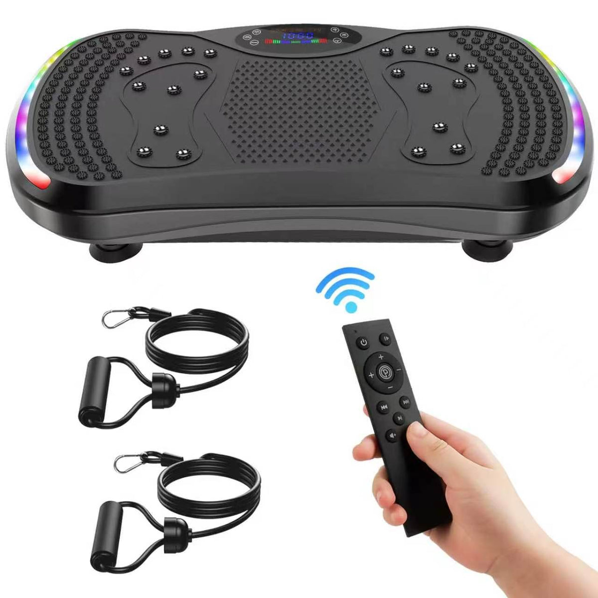 Avreno Fitness Vibrationsplatte beim Training zu Hause
