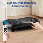 Avreno Fitness Vibrationsplatte mit LED-Touchpanel und Fernbedienung