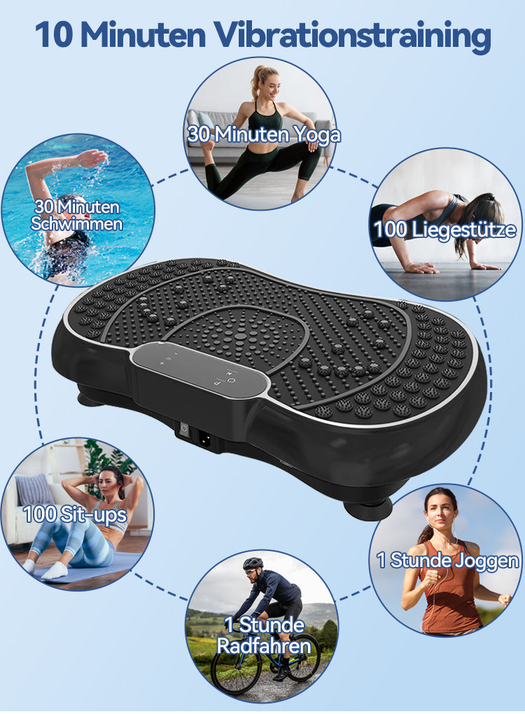 Avreno Fitness Vibrationsplatte Nahaufnahme Griffe