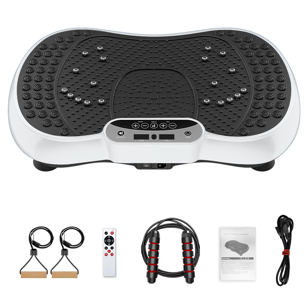 Avreno Fitness Vibrationsplatte mit Zubehör Fernbedienung und Bändern