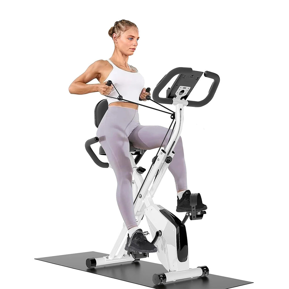Avreno Heimtrainer Fahrrad in seitlicher Ansicht