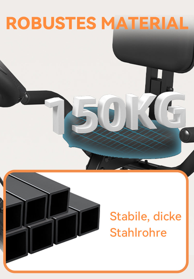 Avreno Heimtrainer Fahrrad mit Smartphone-Halterung