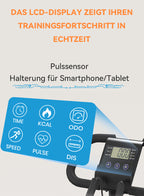 Avreno Heimtrainer Fahrrad Nahaufnahme Schwungrad
