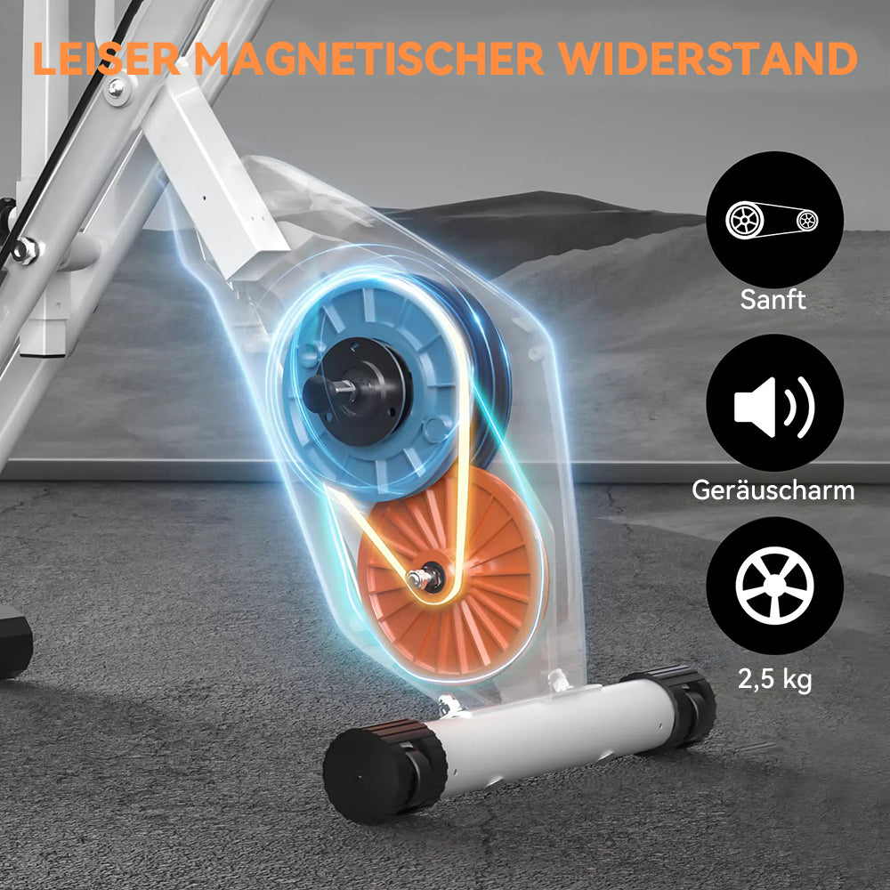 Avreno Heimtrainer Fahrrad mit 16 magnetischen Widerstandsstufen