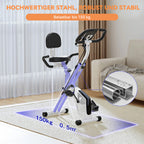 Avreno Heimtrainer Fahrrad mit stabilem X-Rahmen aus Stahl