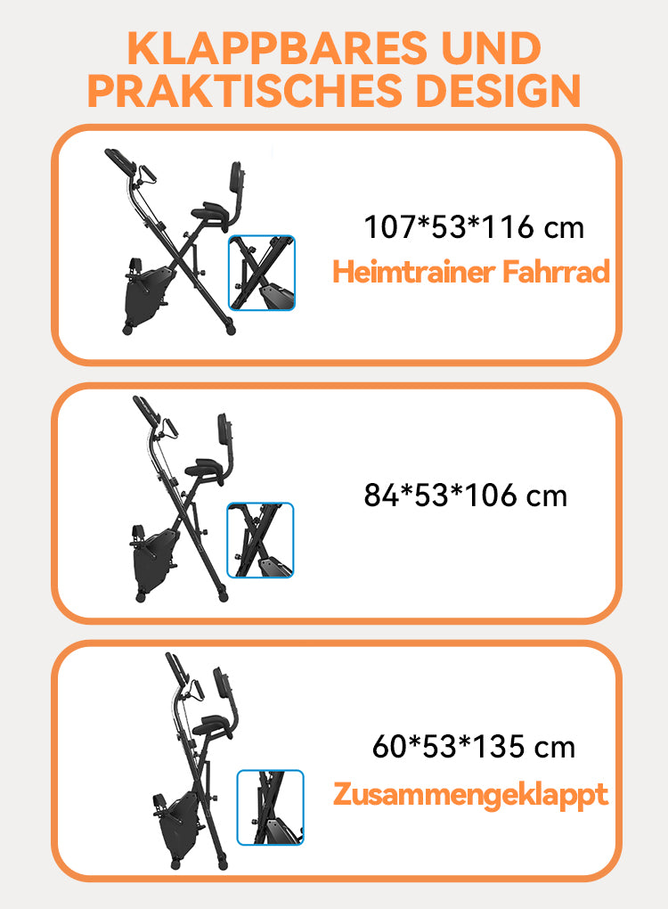 Avreno Heimtrainer Fahrrad Nahaufnahme Standfuß