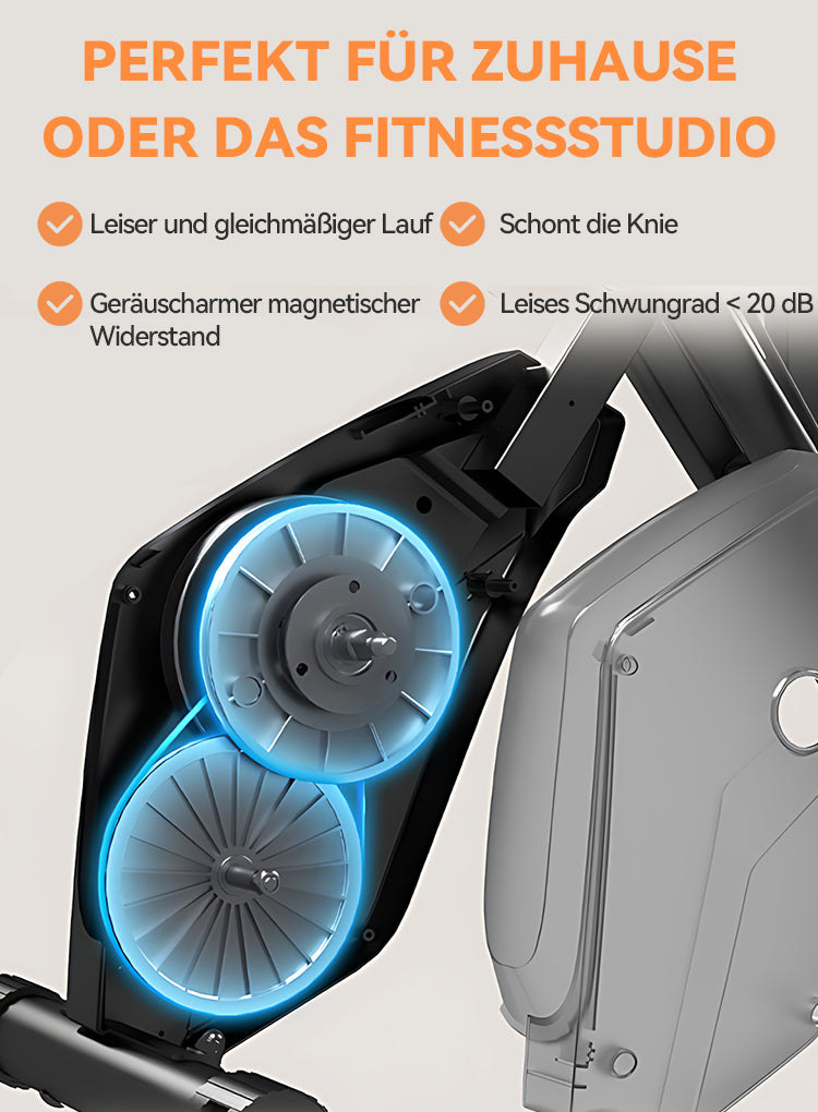 Avreno Heimtrainer Fahrrad Nahaufnahme Widerstandsband