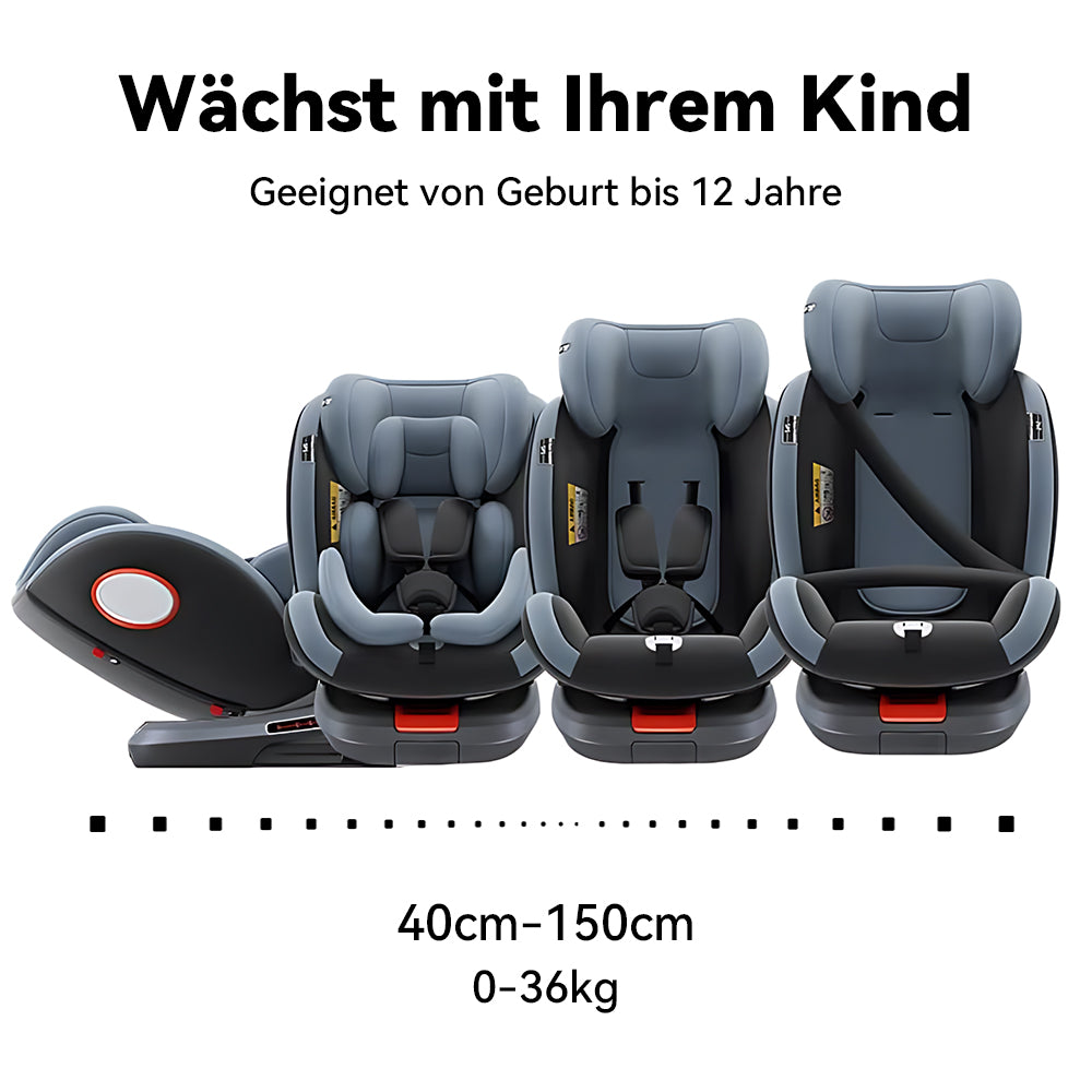 Avreno Kindersitz mitwachsend von Geburt bis 12 Jahre