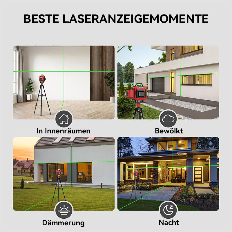 Avreno Kreuzlinienlaser mit Ein-Knopf-Bedienung
