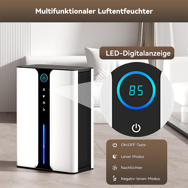 Avreno Luftentfeuchter mit Mehrfachfunktion und LED-Anzeige