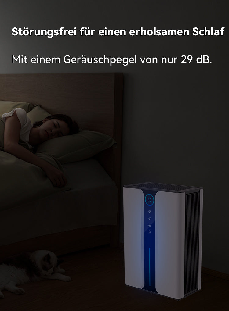 Avreno Luftentfeuchter im Einsatz im Kleiderschrank