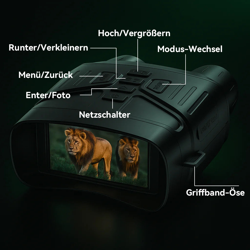 Avreno Nachtsichtgerät mit intuitiven Bedientasten