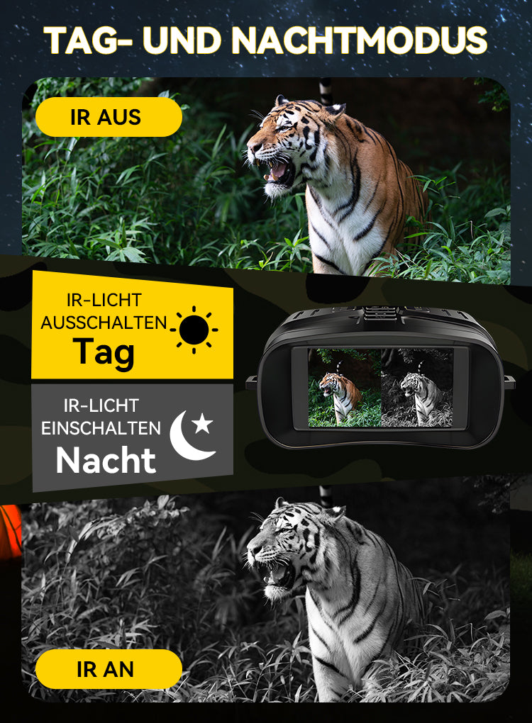 Avreno Nachtsichtgerät Nahaufnahme Bedienknöpfe