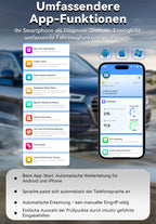 Avreno OBD2 Diagnosegerät Nahaufnahme Smartphone-App