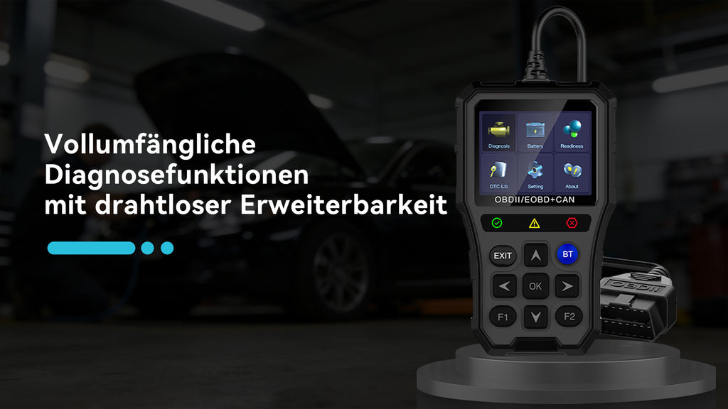 Avreno OBD2 Diagnosegerät Plug and Play am Fahrzeug