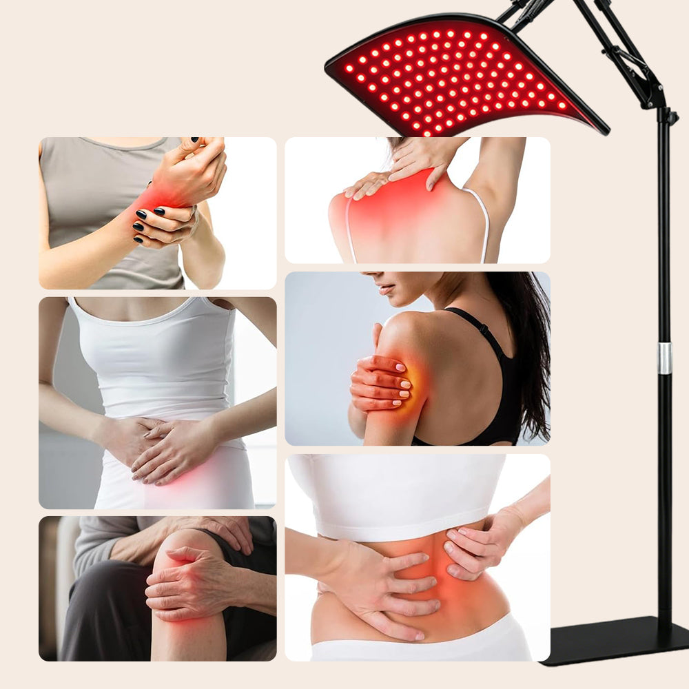 Avreno Rotlichttherapie Lampe mit 120 LEDs Rot- und Nahinfrarotlicht
