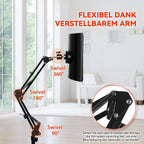 Avreno Rotlichttherapie Lampe mit Halterung, Netzkabel und Ständer