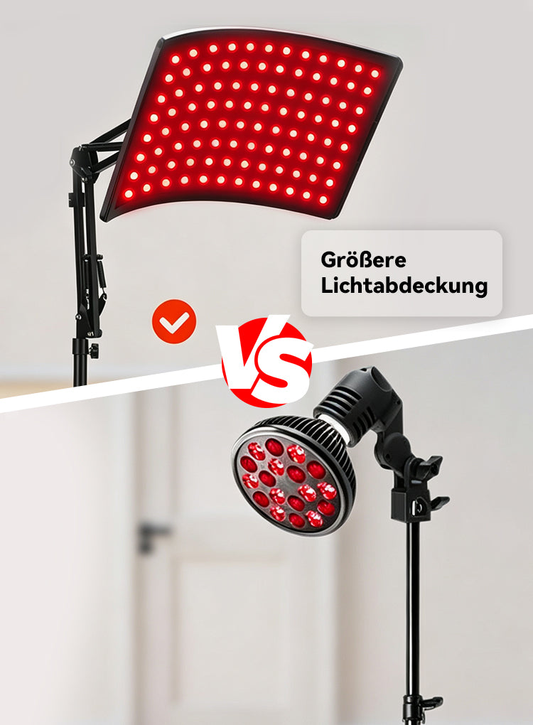 Avreno Rotlichttherapie Lampe Nahaufnahme Ständer