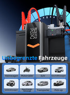 Avreno Starthilfe Powerbank Nahaufnahme Anschlüsse