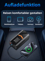Avreno Starthilfe Powerbank Nahaufnahme LED-Anzeige