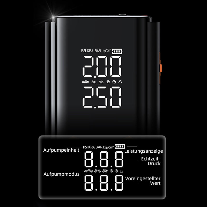Avreno Starthilfe Powerbank mit Dual-LED-Display PSI/KPA
