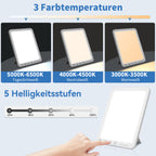 Avreno Tageslichtlampe mit drei Farbtemperatur-Modi