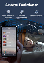 Avreno Tageslichtwecker Nahaufnahme Soft-Touch-Bedienfeld