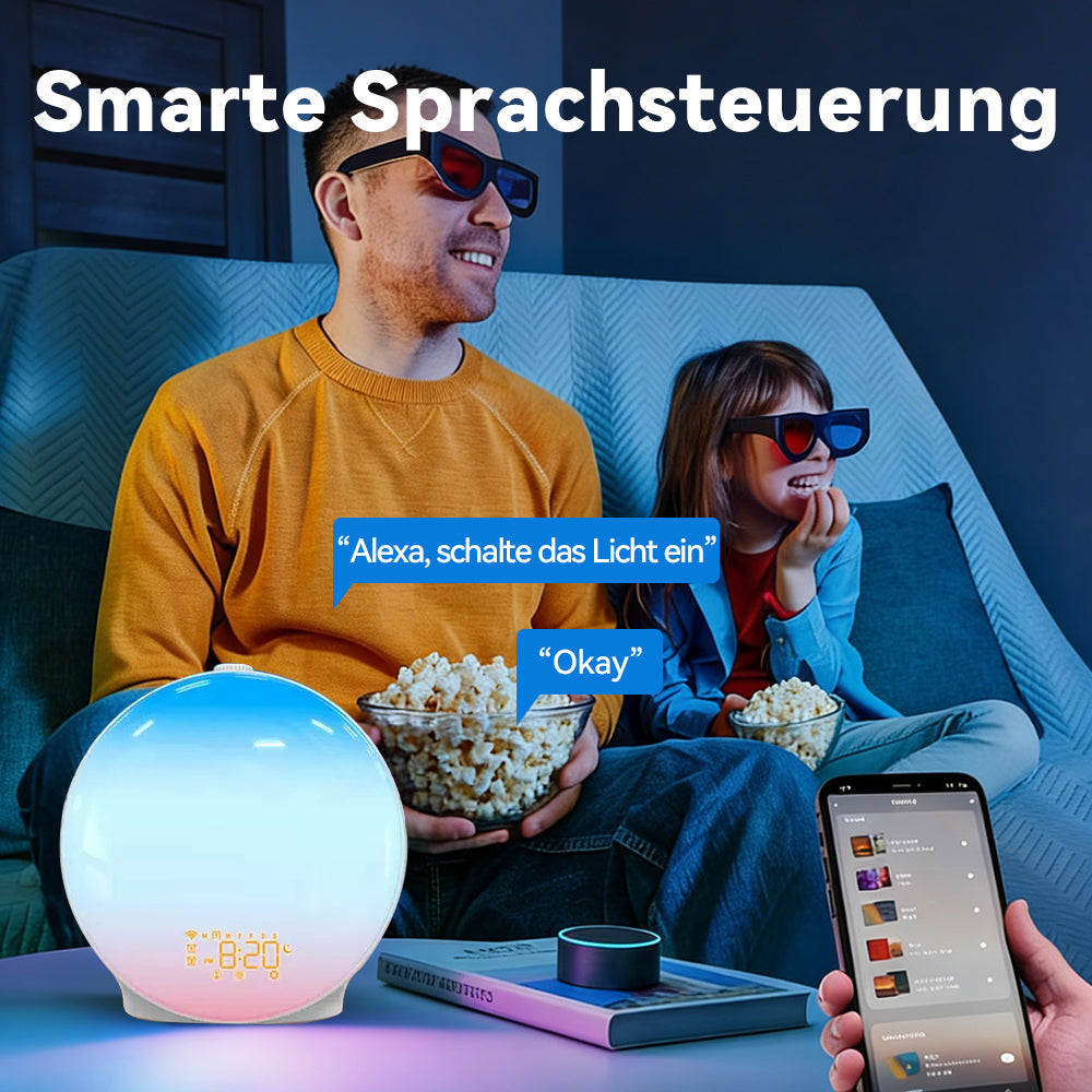 Avreno Tageslichtwecker App-Steuerung per Bluetooth und WLAN