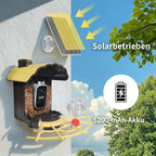 Avreno Vogelfutterhaus mit Solarpanel und 5200mAh Akku