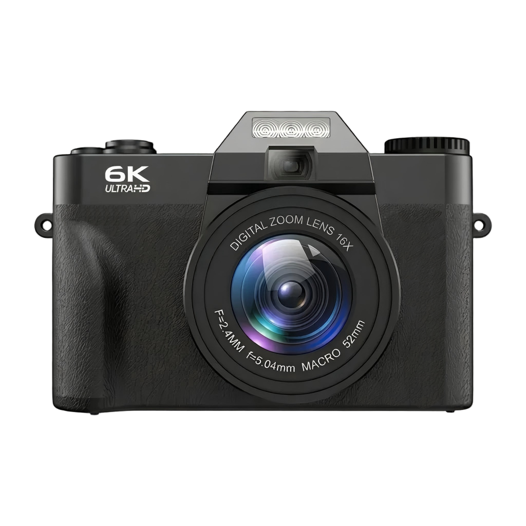 Cearan 6X Digitalkamera - Rosa Hauptansicht 64MP 6K CMOS mit Klappbildschirm