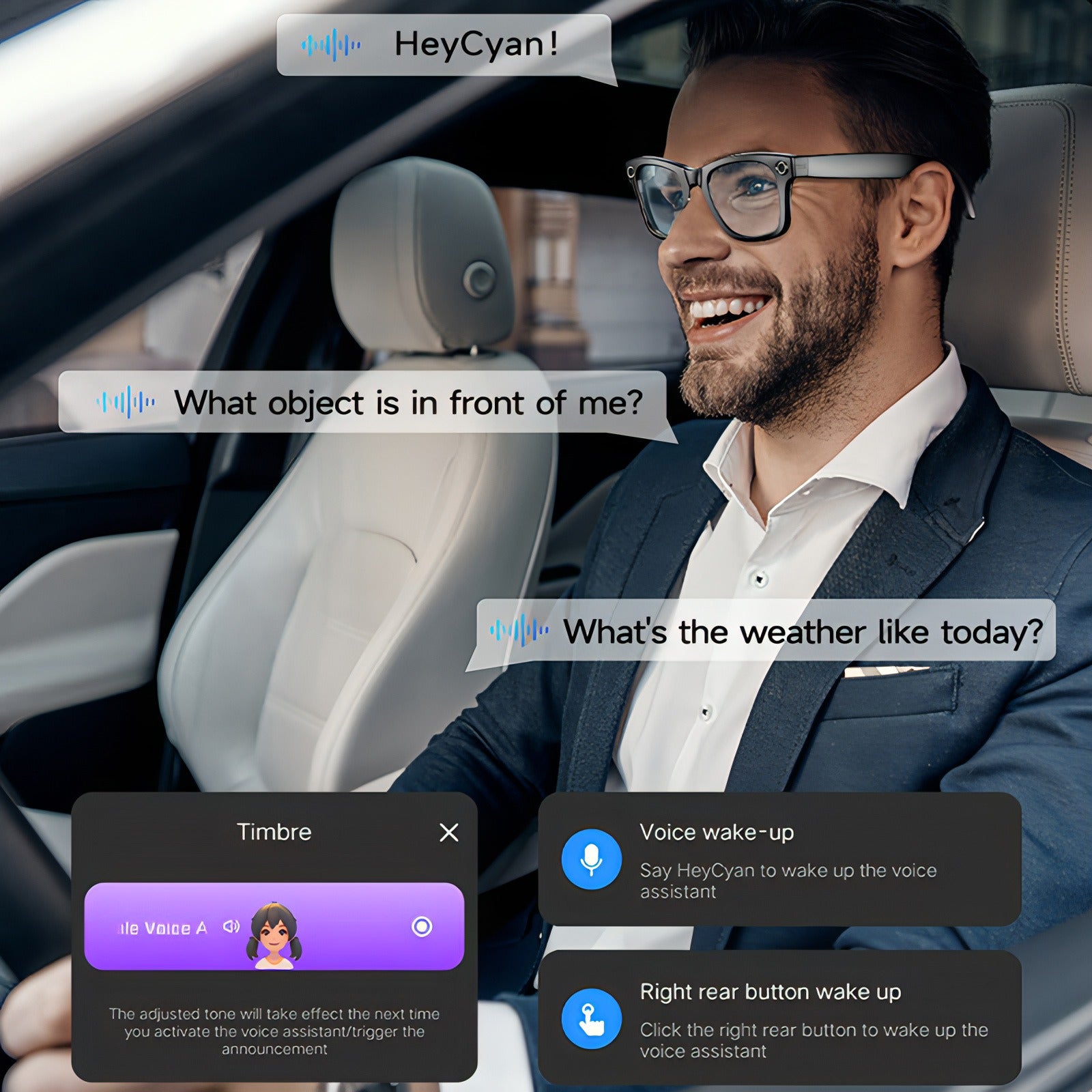 Fenzora Smart Glasses - KI-Aktivierung mit ChatGPT