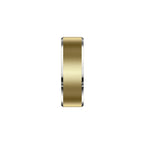 Goldener Lazvik Smart Ring mit auf weißem Hintergrund