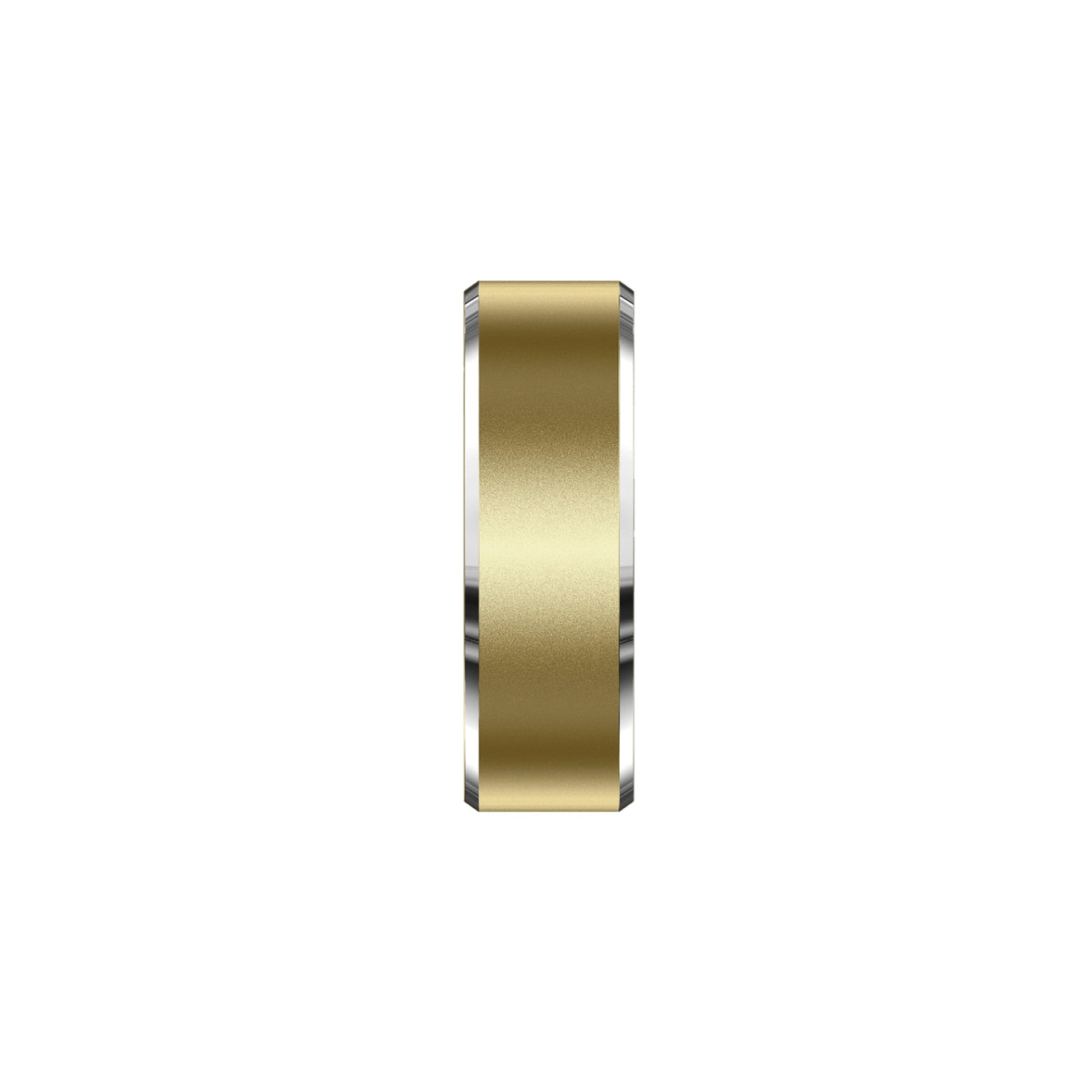 Goldener Lazvik Smart Ring mit auf weißem Hintergrund