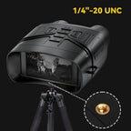 Night-Vision LynorHome N4 Nachtsichtgerät mit Zebra auf dem Bildschirm, Stativ und 1/4"-20 UNC Gewindegrößenangabe
