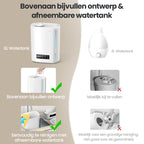 Norevia Luchtbevochtiger bovenaan bijvullen