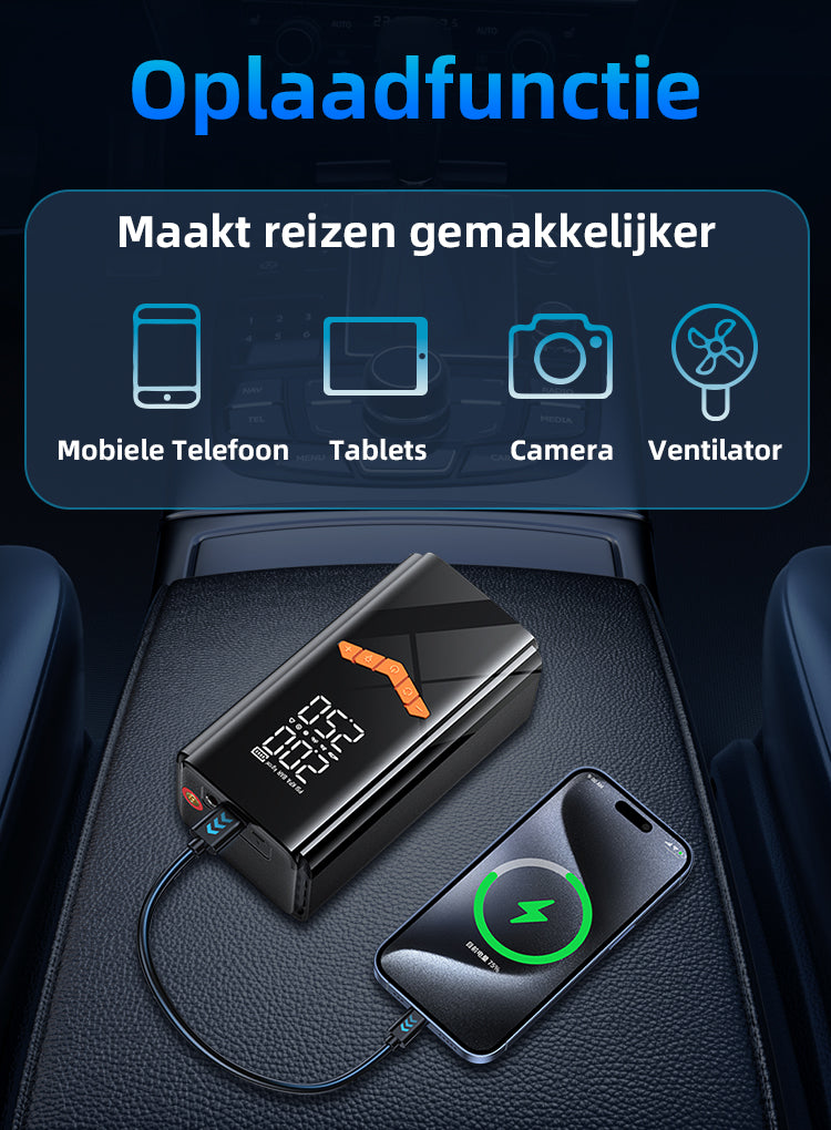 Norexo Jumpstarter drukmeter close-up