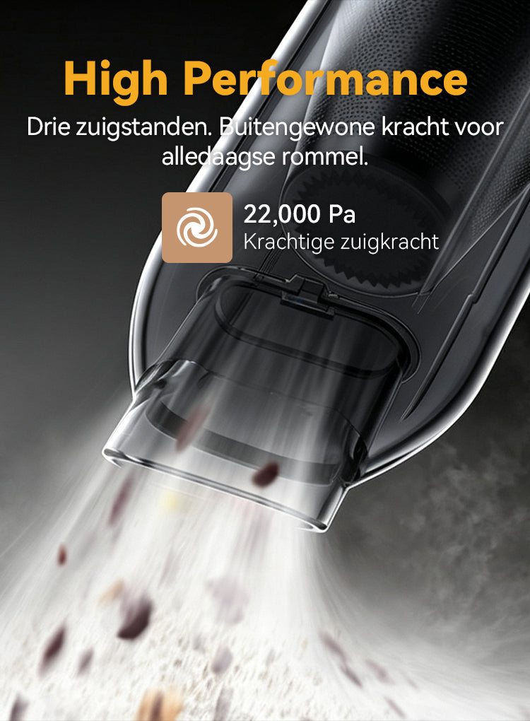 Norexo Handstofzuiger close-up van vloerborstel